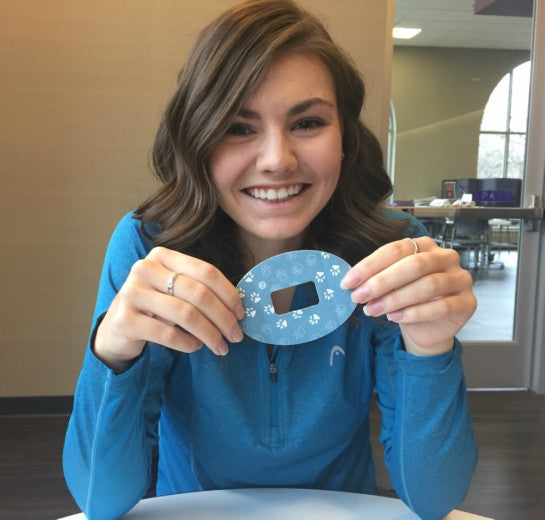 ExpressionMed Paw Print Dexcom Adhesive Tape Patch Type One Diabetes