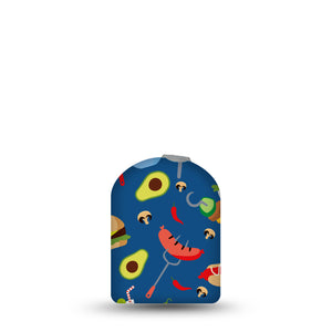 BBQ Time Pod Sticker, Single, Guacamole And Hotdogs Themed, Sticker Adhesive Design