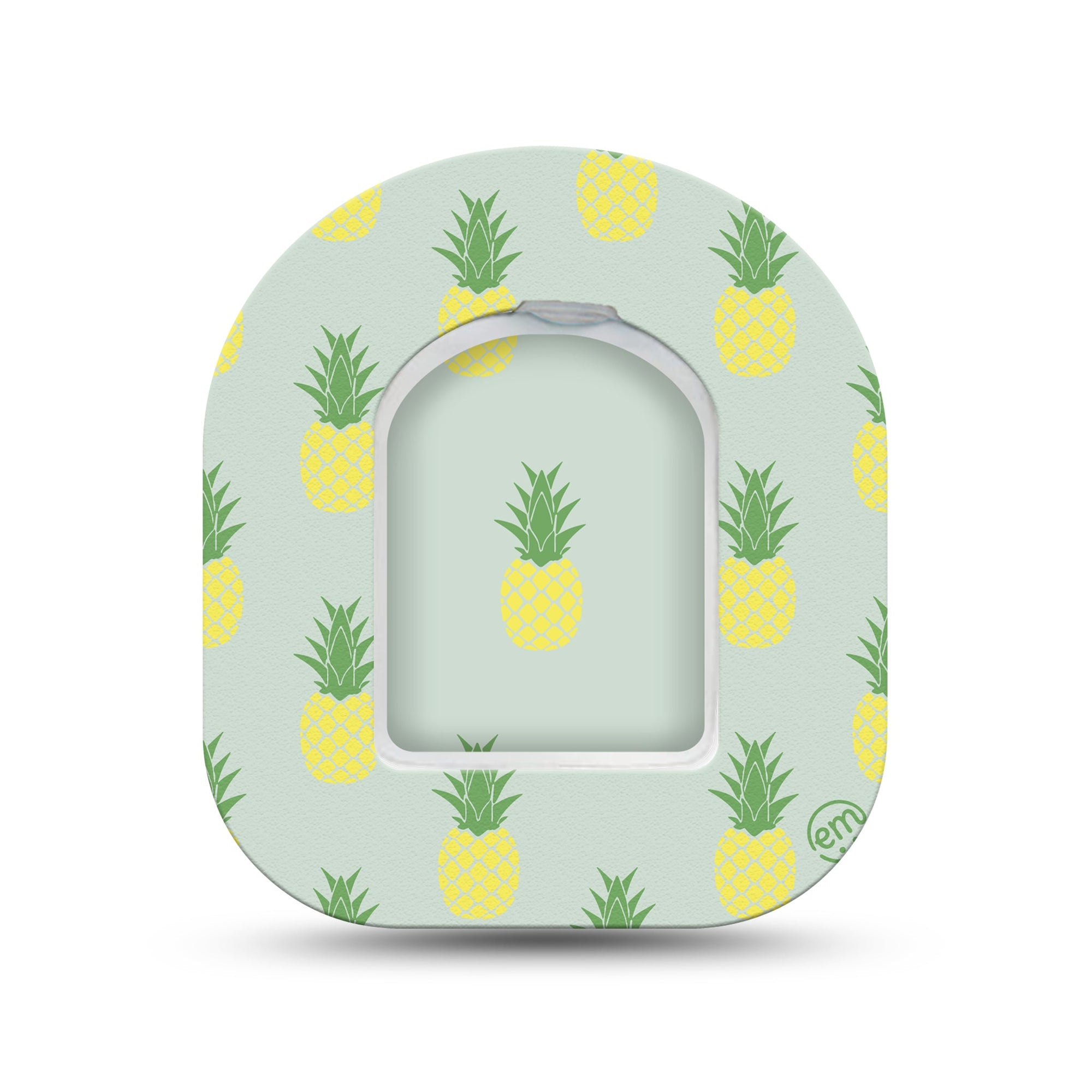 ExpressionMed Vintage Pineapple Pod Mini Tape Single Sticker and Single Tape, Classic Pineapple Plaster Pump Design