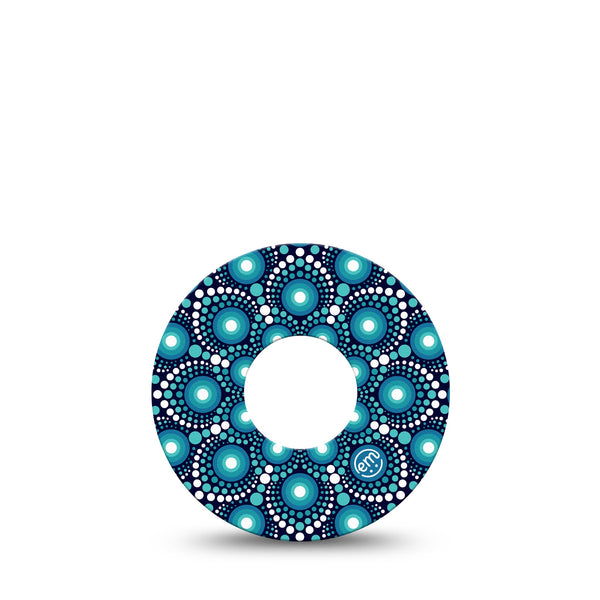 ExpressionMed Dot Art Infusion Tape Cool Dots Artwork, CGM Overlay Patch Design