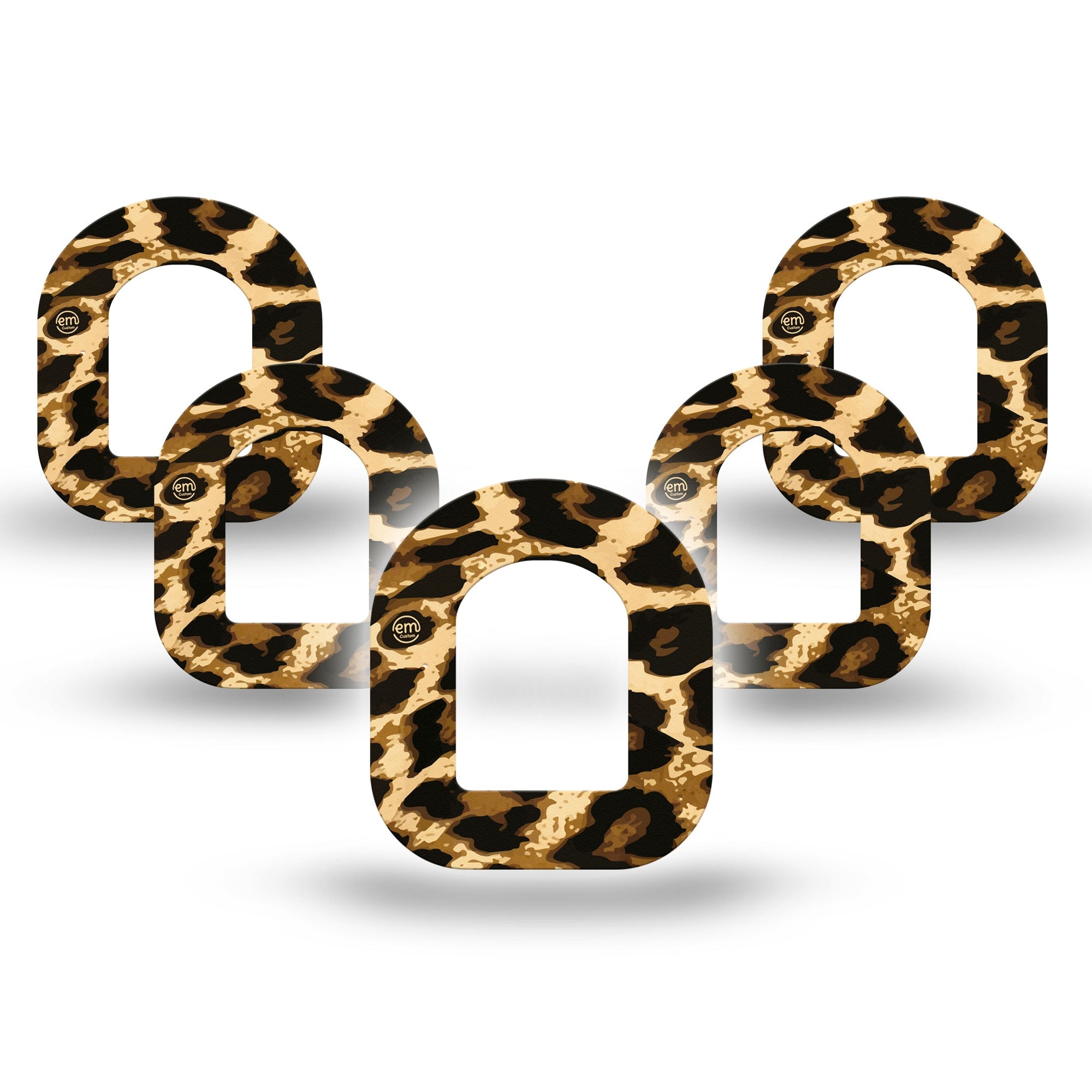 ExpressionMed Leopard Print Pod Mini Tape 5-Pack, Fierce Style Adhesive Tape Pump Design