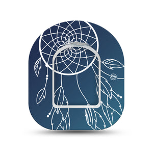 ExpressionMed Blue Dreamcatcher Pod Mini Tape Single Sticker and Single Tape, Boho Decor Plaster Pump Design