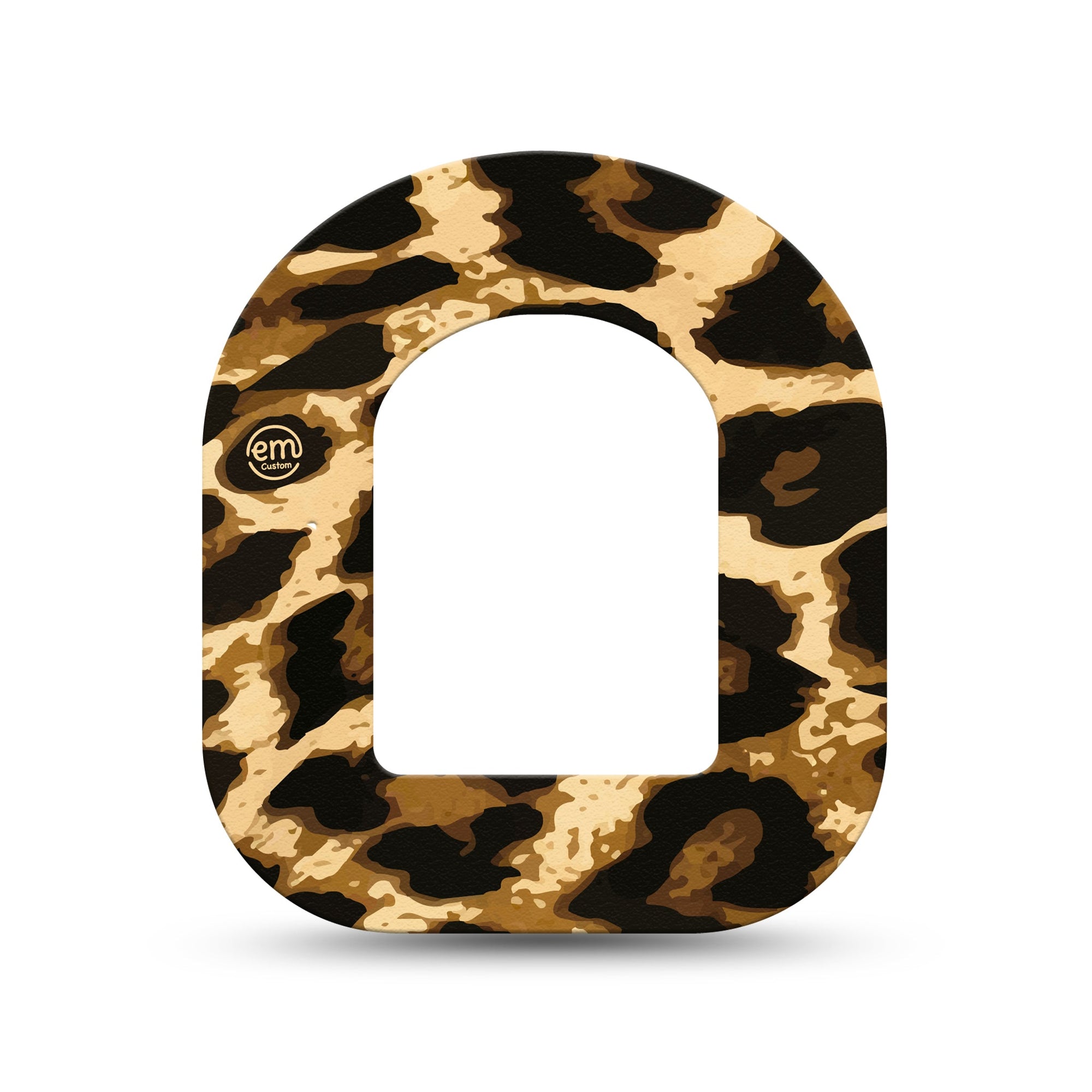 ExpressionMed Leopard Print Pod Mini Tape Single, Exotic Pattern Adhesive Tape Pump Design