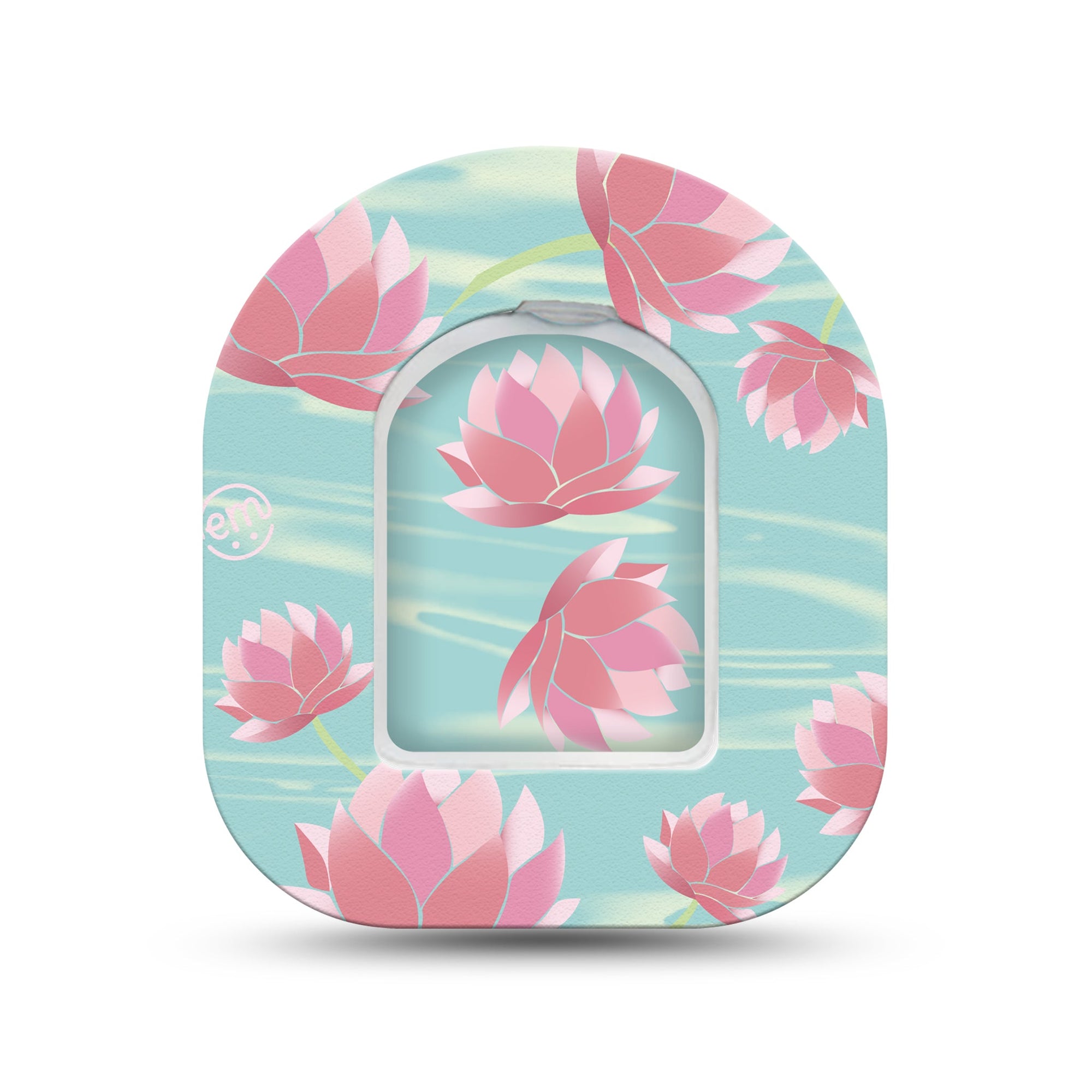 ExpressionMed Meditation Lotus Pod Mini Tape Single Sticker and Single Tape, Yoga Art Overlay Tape Pump Design