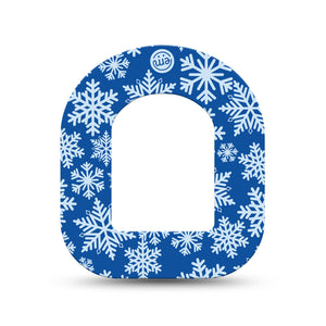 ExpressionMed Snowflake Pod Mini Tape Single, Winter Crystal Overlay Patch Pump Design