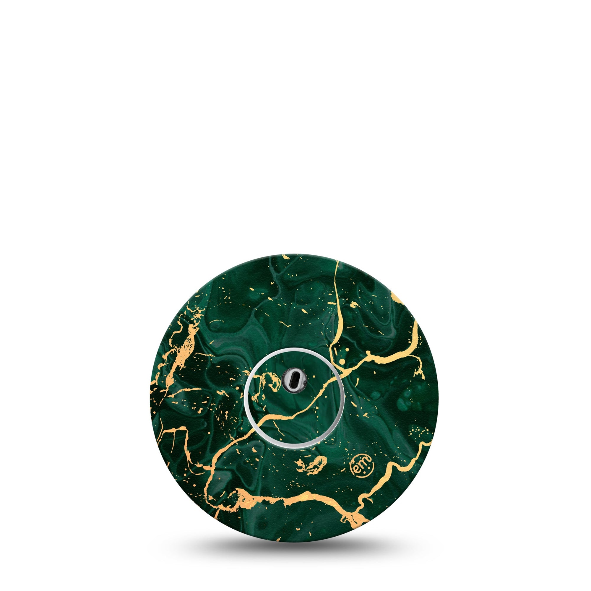 ExpressionMed Green & Gold Marble Libre 3 Sticker, Gold-Streaked Marble, CGM Vinyl Sticker and Tape Design