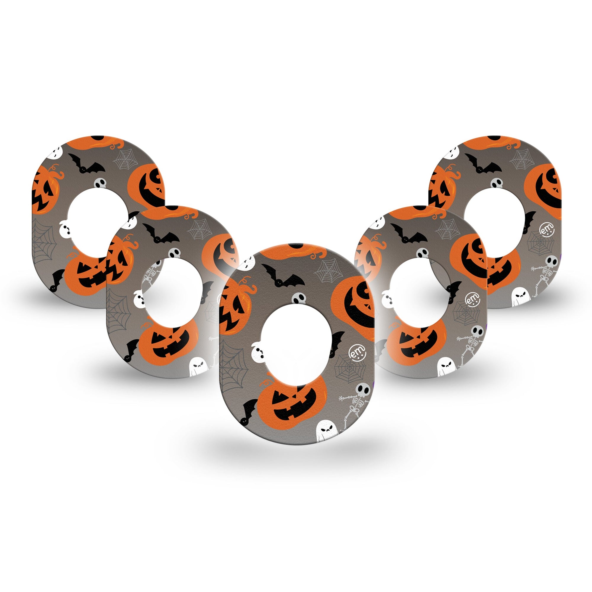 ExpressionMed Halloweeny Dexcom G7 Mini Tape 5-Pack Halloween Ornaments, CGM Plaster Patch Design, Dexcom Stelo Glucose Biosensor System