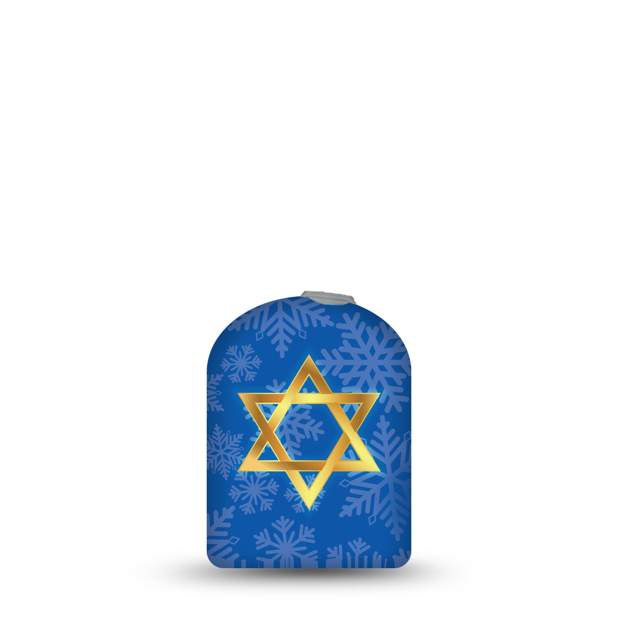 ExpressionMed Hannukuah Star of David Pod Sticker Traditional Decorations, Medtronic CGM Adhesive Sticker Design