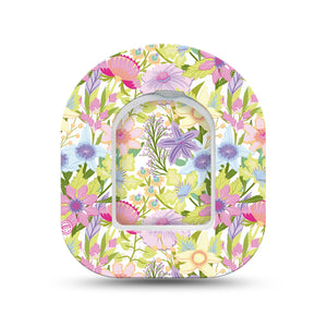 ExpressionMed Fantasy Florals Pod Mini Tape Single Sticker and Single Tape, Magical Petals Plaster Pump Design