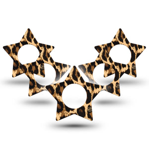 ExpressionMed Leopard Print Libre Star Tape 5-Pack animal print adhesive tape desing
