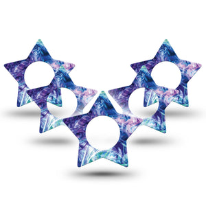 Deep Purple Swirl Libre Star Tape 5-Pack star shaped fixing ring