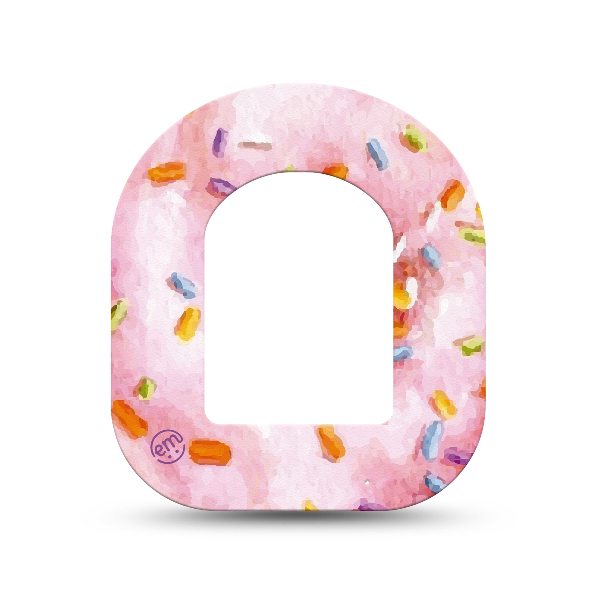 ExpressionMed Donut Sprinkles Pod Mini Tape Single, Sweet Treats Patch Pump Design