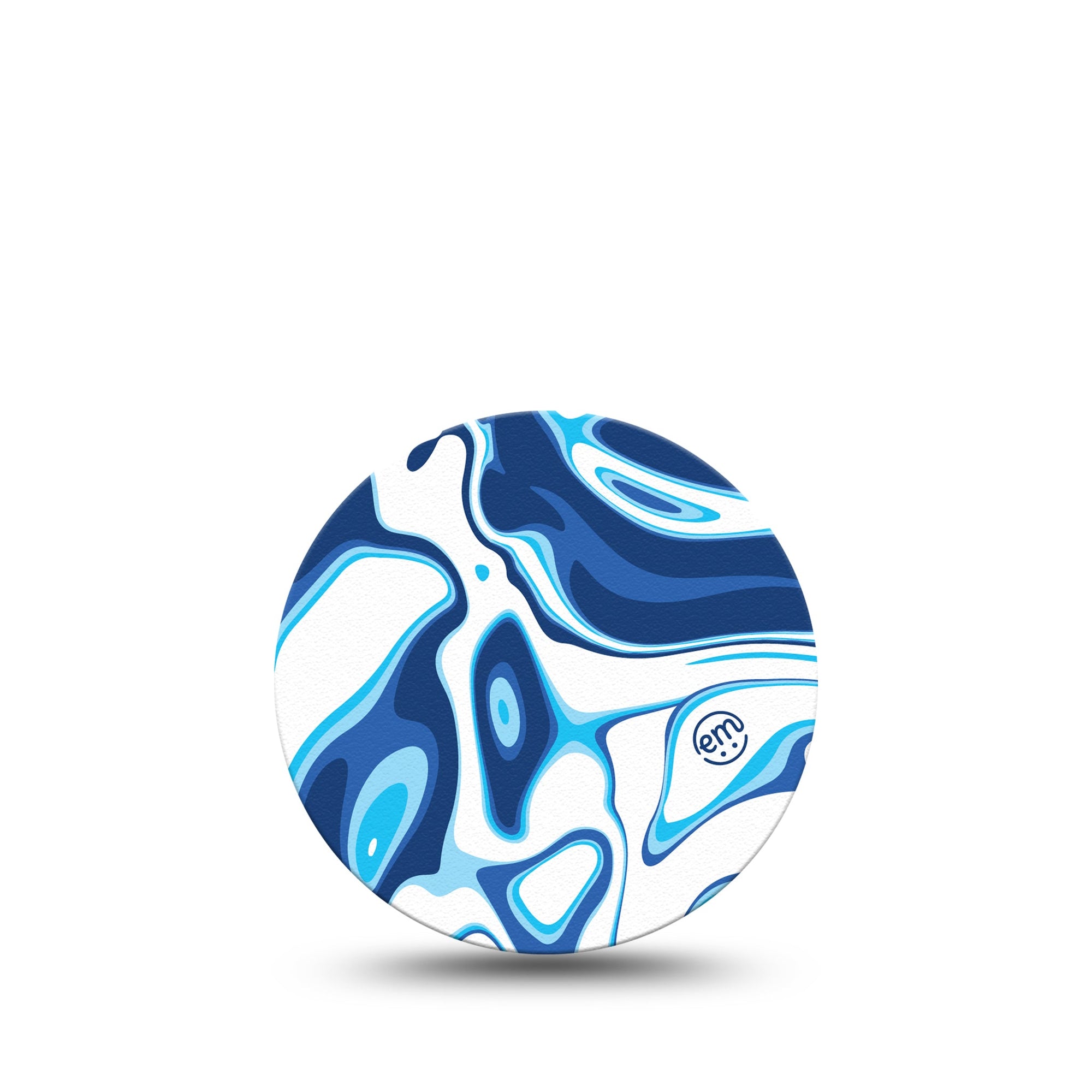 ExpressionMed Blue Marble Libre 3 Overpatch Swirl Variations, CGM Fixing Ring Tape Design