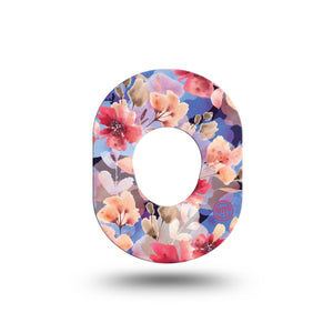 ExpressionMed Magical Blooms Dexcom G7 Mini Tape Calming Florals, CGM Overlay Patch Design