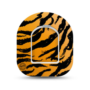 ExpressionMed Tiger Pod Mini Tape Single Sticker and Single Tape, Wild Cat Plaster Pump Design