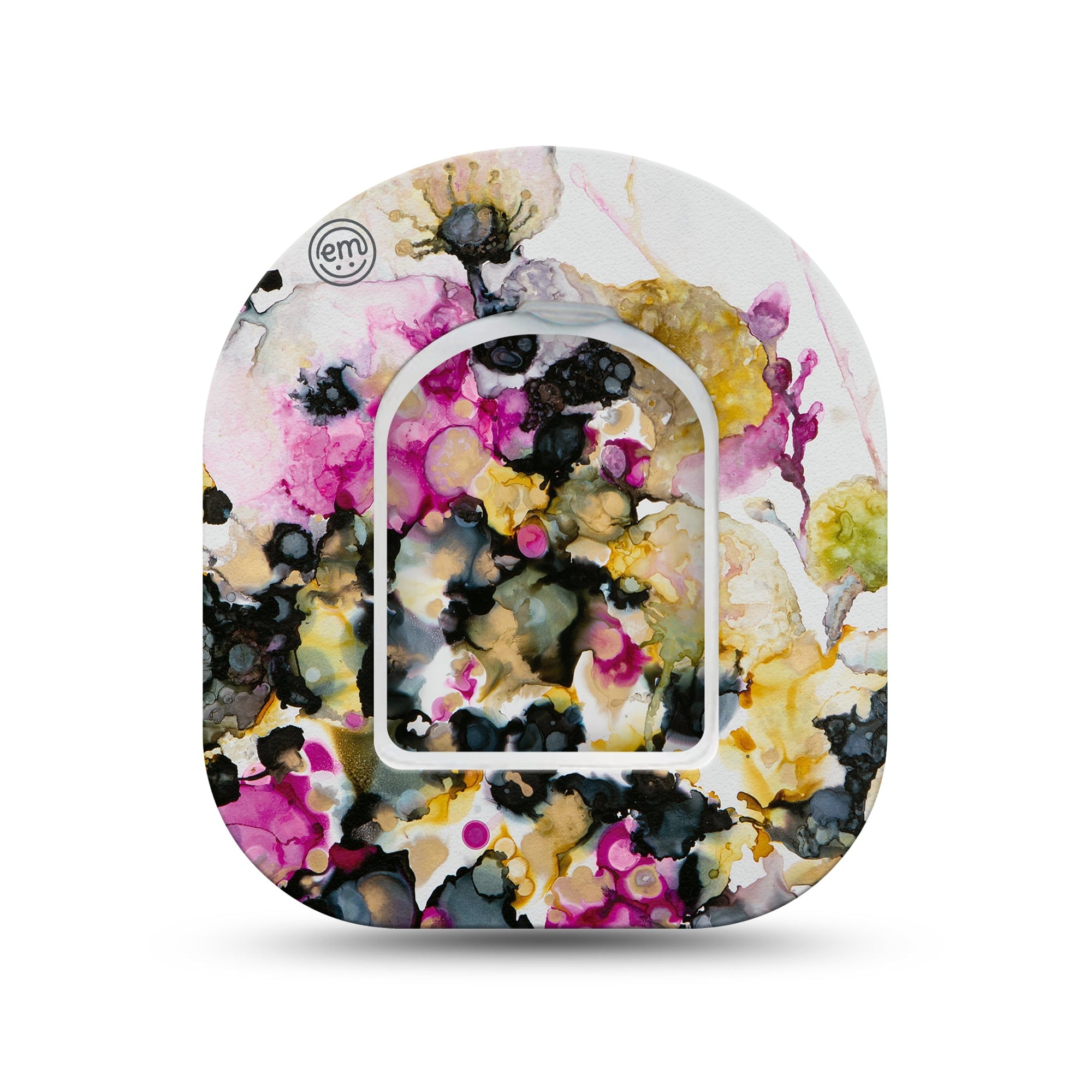 ExpressionMed Wild Blossoms Pod Mini Tape Single Sticker and Single Tape, Natural Petals Adhesive Tape Pump Design