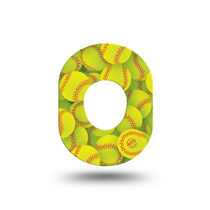 ExpressionMed Softball Dexcom G7 Mini Tape, Sports Ball, CGM Fixing Ring Design