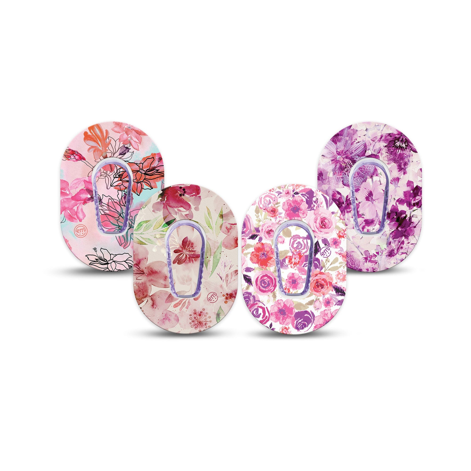 ExpressionMed Mixed Florals Variety Pack Dexcom G6 Mini 8-Pack Spring Garden Adhesive Tape CGM Design