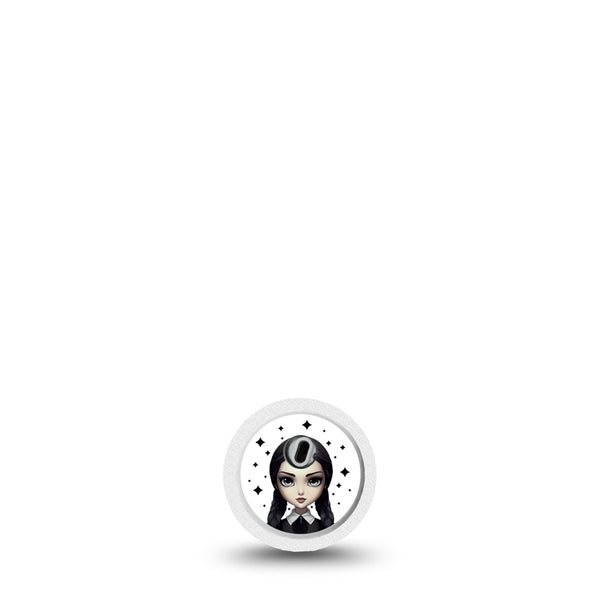 ExpressionMed Wednesday Libre 3 Sticker Fictional Character CGM, Vinyl Sticker Design