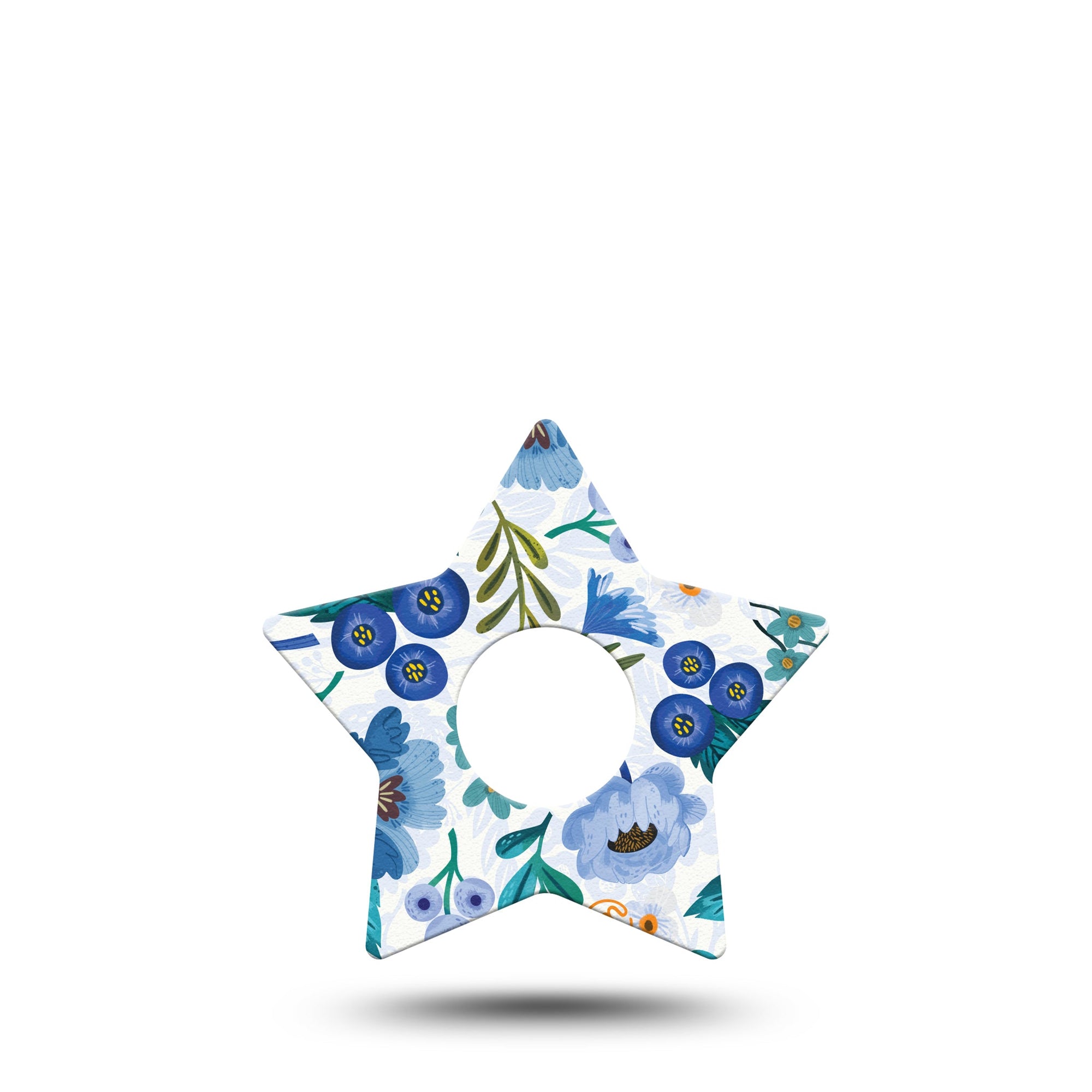 ExpressionMed Blue Anemone Freestyle Libre 3 Star Shape Single Sky Blossom Plaster CGM Design