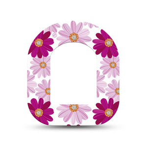 ExpressionMed Brilliant Daisies Pod Mini Tape Single, Bright Flowers Overlay Tape Pump Design