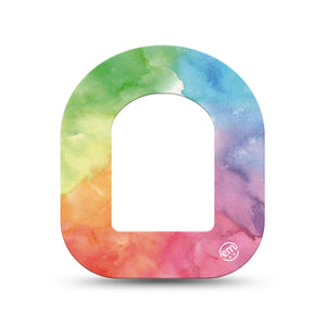 ExpressionMed Rainbow Clouds Pod Mini Tape Single, Colorful Skies Plaster Pump Design