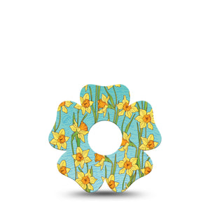 ExpressionMed Daffodils Freestyle Libre 3 Flower Shape Single Spring Blooms Adhesive Tape CGM Design