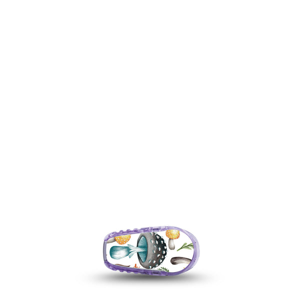 ExpressionMed Forrest Mushrooms Dexcom G6 Sticker Whimsical Mushrooms CGM, Overlay Patch Design