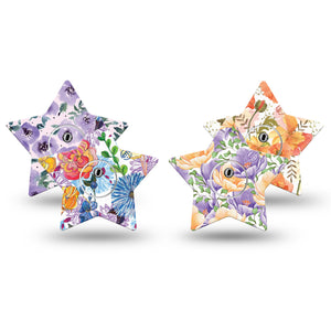 ExpressionMed Floral Magic Variety Pack Freestyle Libre 3 Star Shape 8-Pack Dreamy Botanical Plaster CGM Design