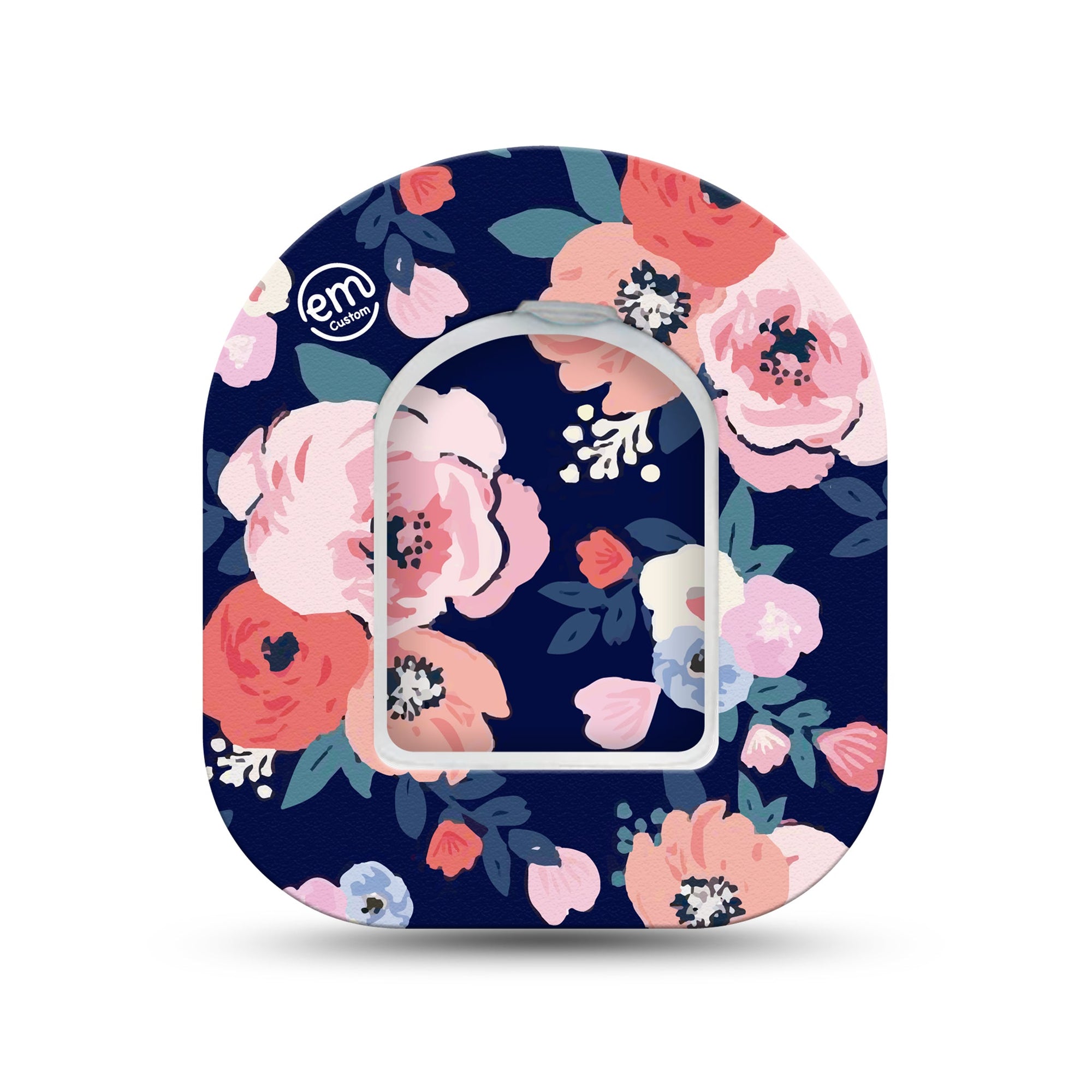 ExpressionMed Painted Flower Variety Pod Mini Tape Single Sticker and Single Tape, Hand-Painted Design Adhesive Tape Pump Design