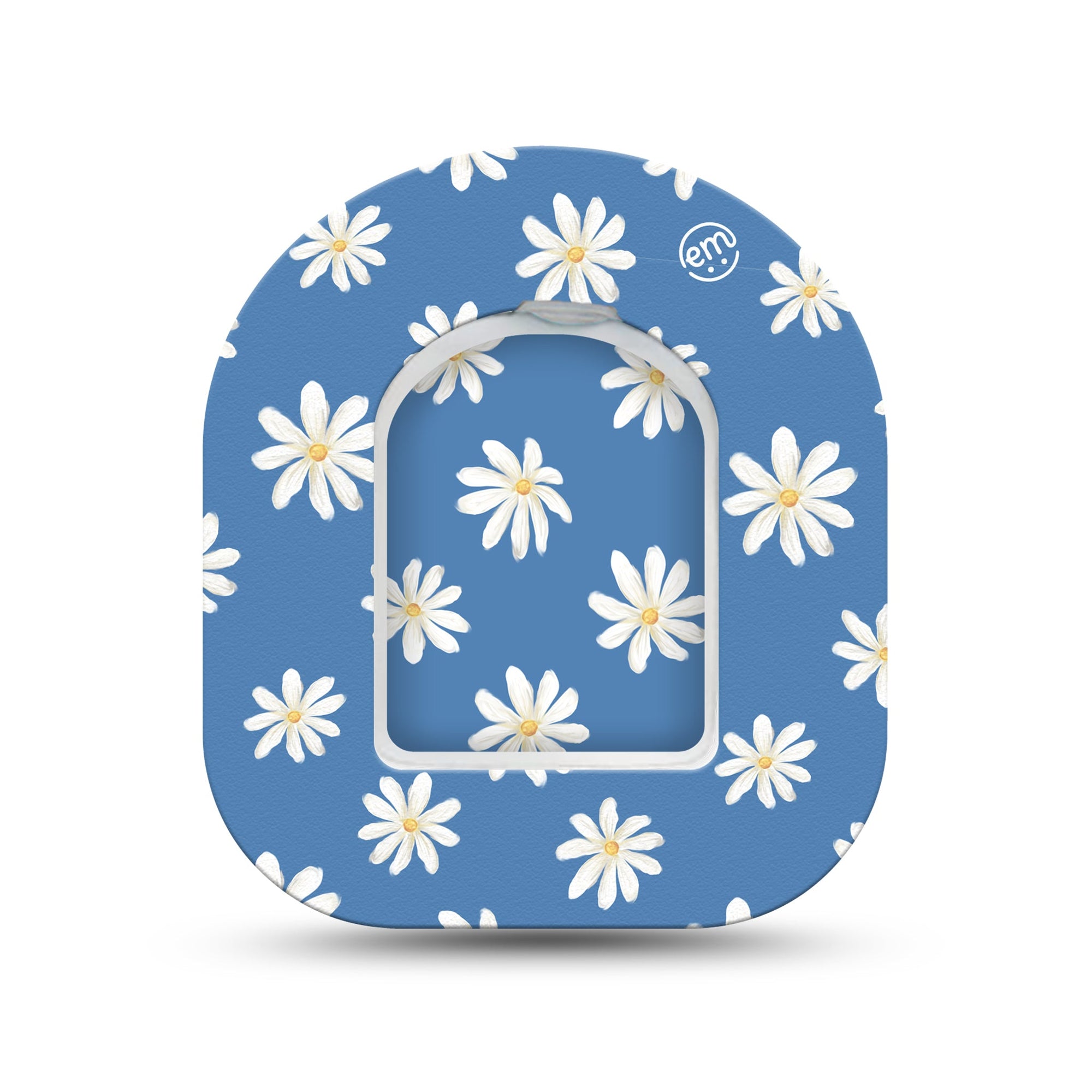 ExpressionMed Painted Daisies Pod Mini Tape Single Sticker and Single Tape, Colorful Daisies Adhesive Tape Pump Design