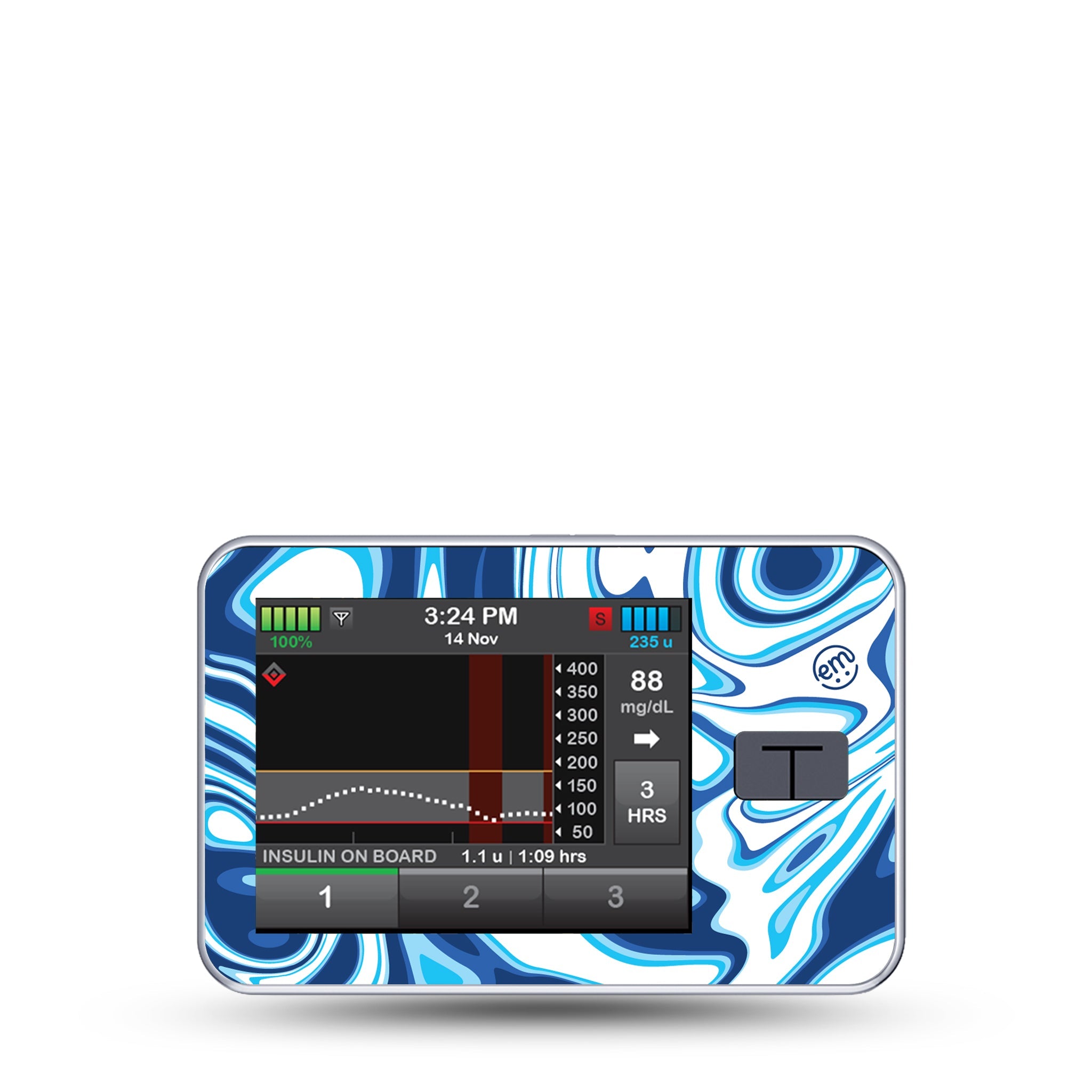 ExpressionMed Blue Marble T-Slim Sticker