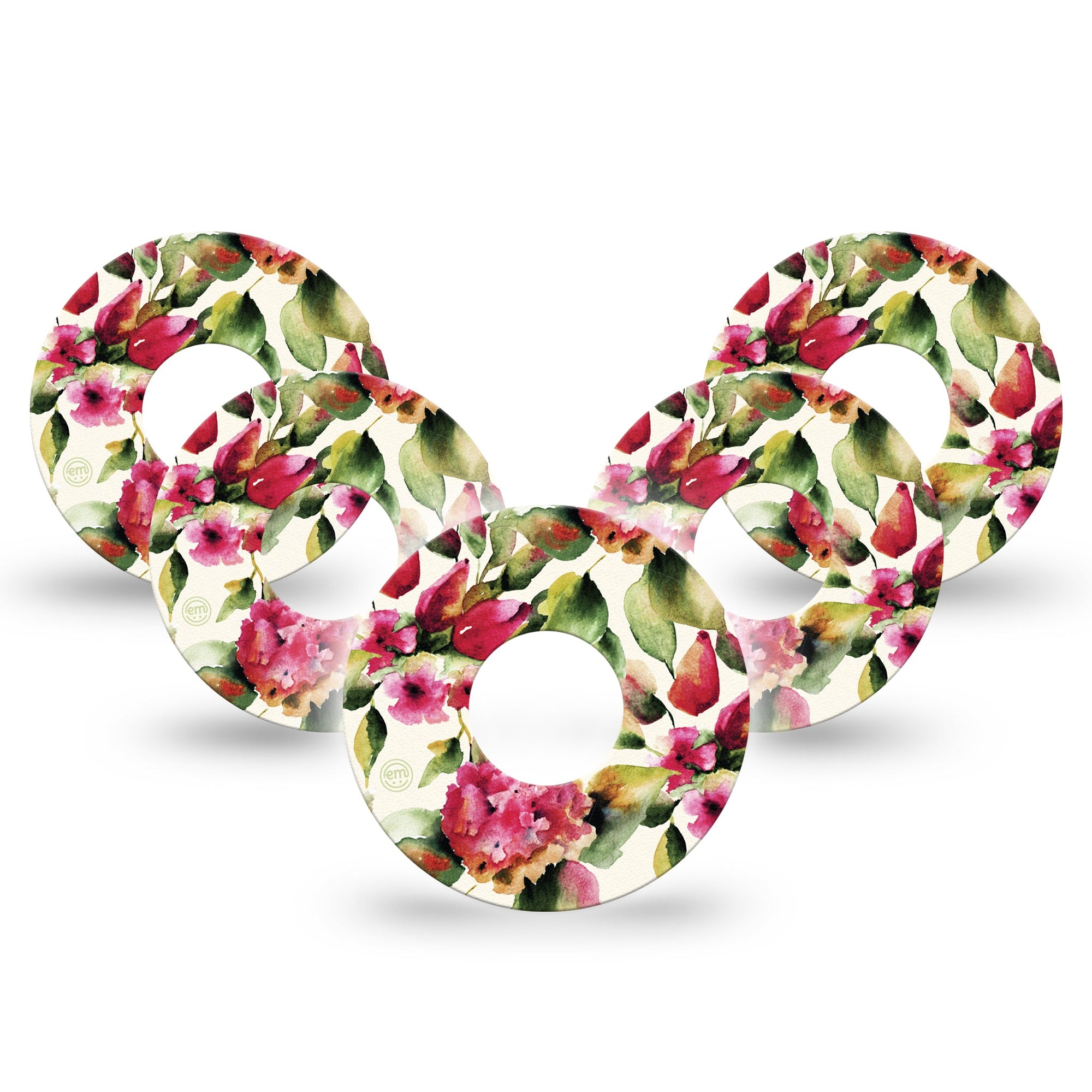 ExpressionMed Floral Romance Infusion Tape 10-pack Gloomy Florals, CGM Adhesive Patch Design