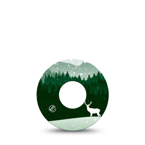 ExpressionMed Winter Wonderland Infusion Tape Forest Winter Season, CGM Plaster Patch Design