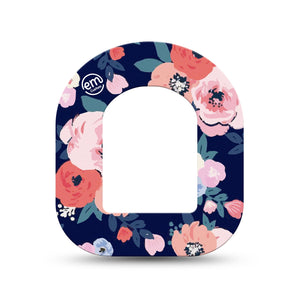 ExpressionMed Painted Flower Variety Pod Mini Tape Single, Artistic Blossoms Plaster Pump Design