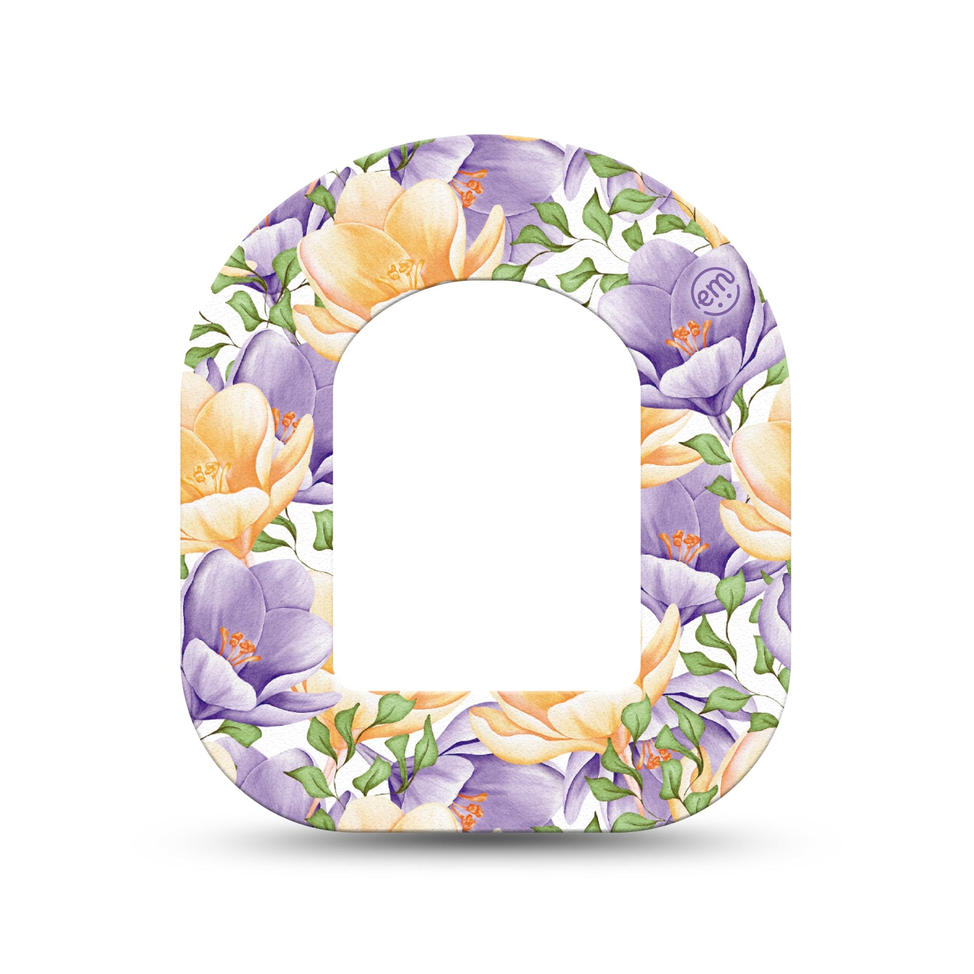 ExpressionMed Crocus Flowers Pod Mini Tape Single, Spring Blooms Overlay Tape Pump Design