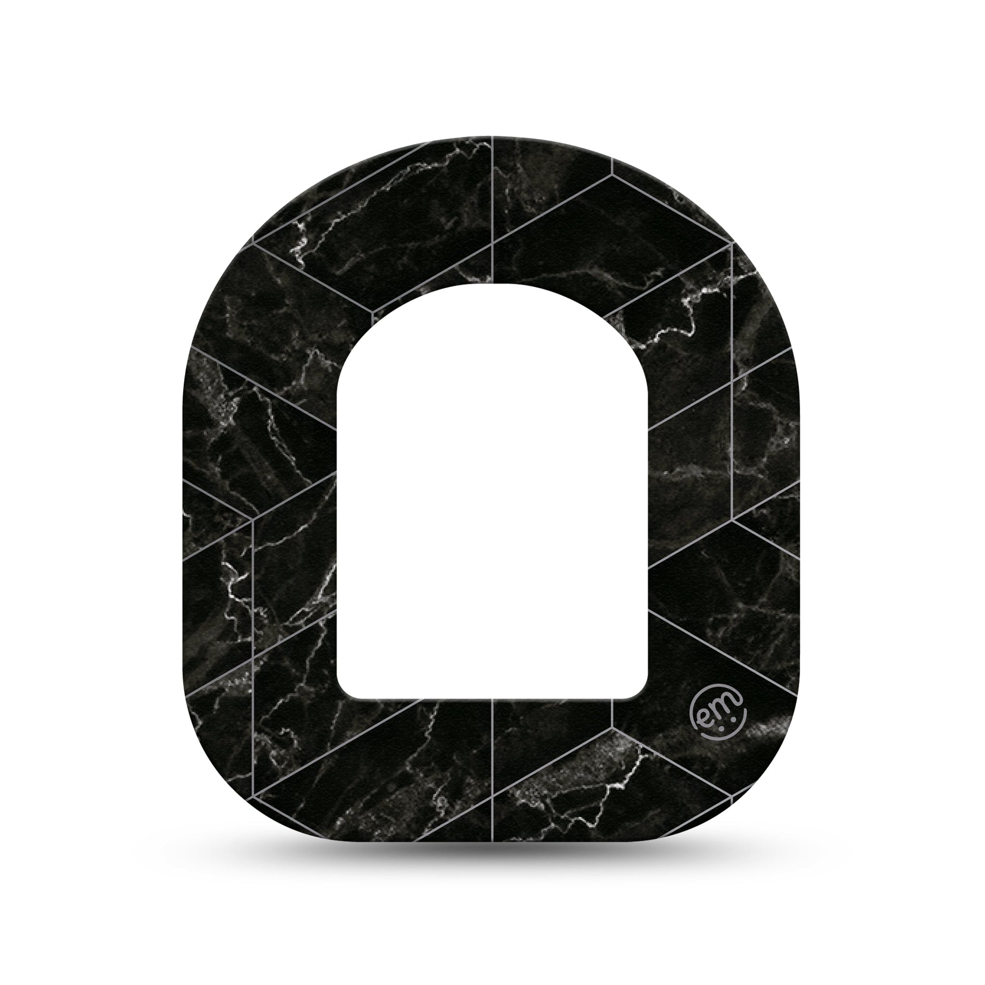 ExpressionMed Black Marble Pod Mini Tape Single, Dark Elegance Overlay Tape Pump Design