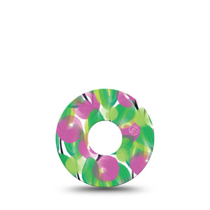 ExpressionMed Stylish Blooms Freestyle Libre 3 Single airbrush floral Adhesive Tape CGM Design