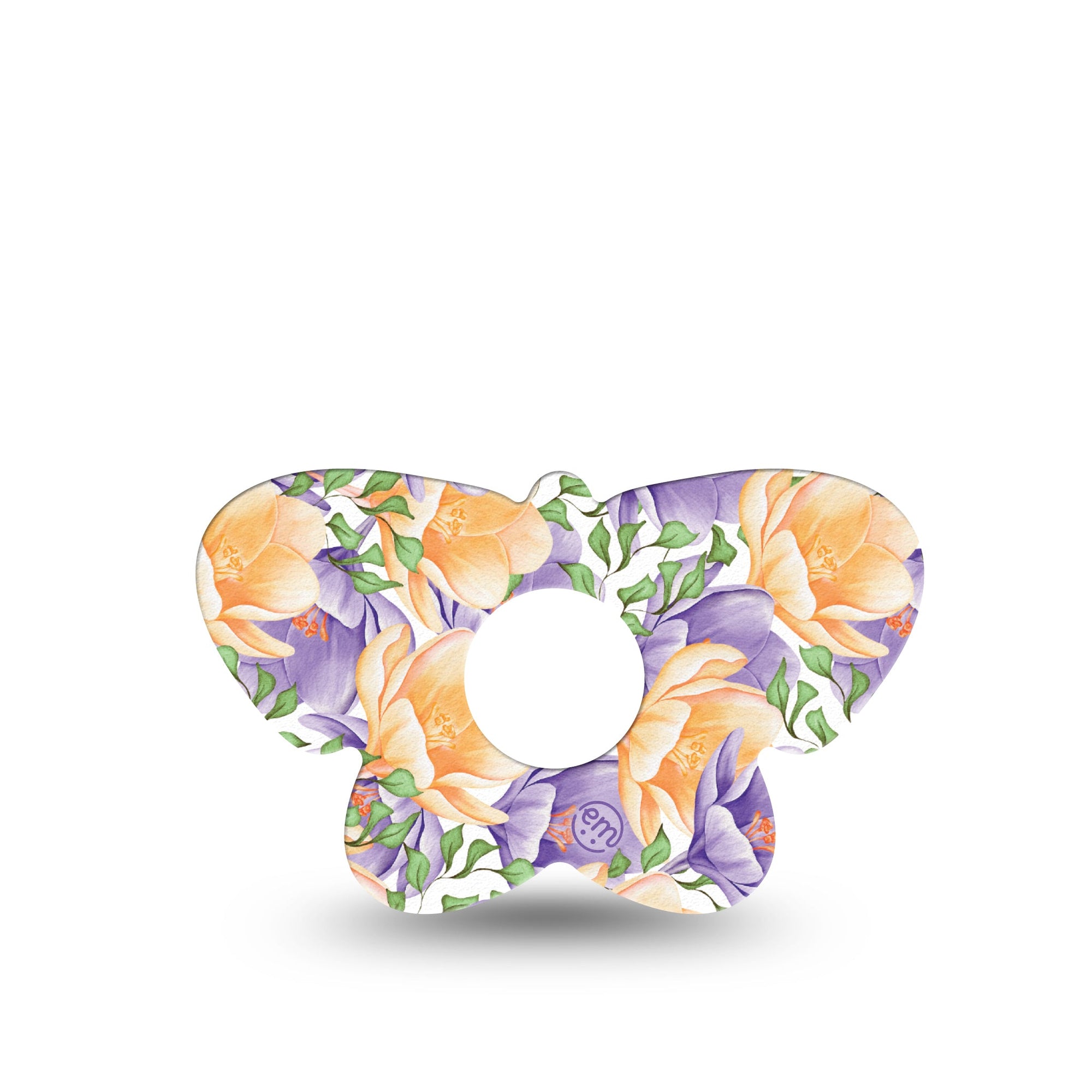 ExpressionMed Crocus Flowers Freestyle Libre 3 Butterfly Shape Single crocus flowers Adhesive Tape CGM Design