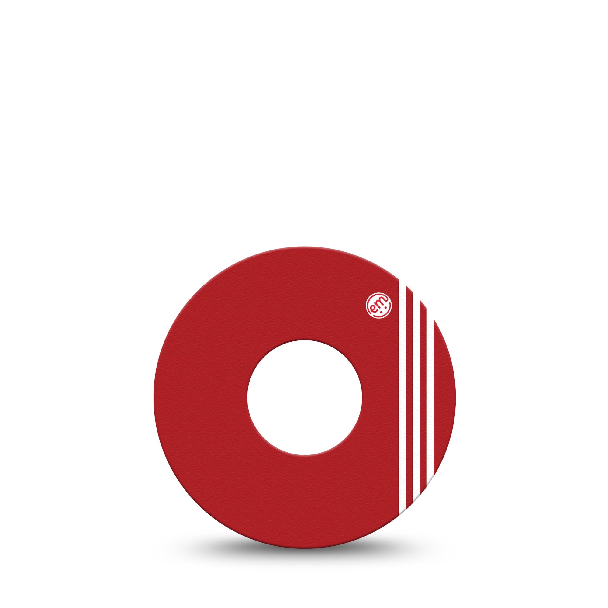 ExpressionMed Red Sporty Infusion Set Tape Sporty Stripes, CGM Vinyl Sticker Design