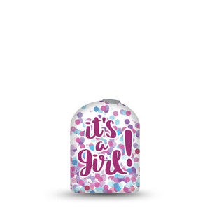 ExpressionMed It's A Girl Pod Sticker Baby Incoming, Medtronic CGM Adhesive Sticker Design