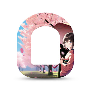 ExpressionMed Cherry Blossom Anime Pod Mini Tape Single, Japanese-inspired Bloom Overlay Tape Pump Design