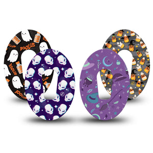 ExpressionMed Trick or Treat Variety Pack Dexcom G6 Tape Halloween Vibe, CGM Overlay Patch Design
