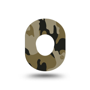 ExpressionMed Camo Dexcom G7 Mini Tape Common Camoflauge, CGM Adhesive Patch Design, Dexcom Stelo Glucose Biosensor System