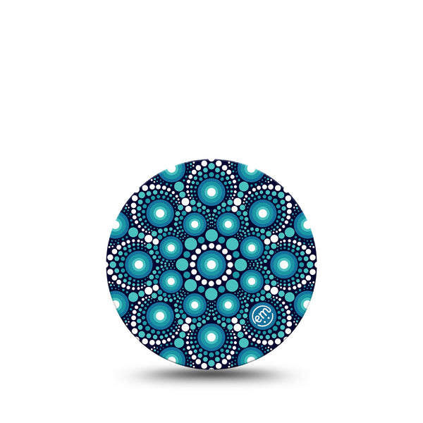 ExpressionMed Dot Art Libre 3 Overpatch Circle Patterns, CGM Fixing Ring Design
