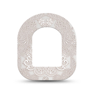 ExpressionMed Vintage Lace Pod Mini Tape Single, Classic Elegance Adhesive Tape Pump Design