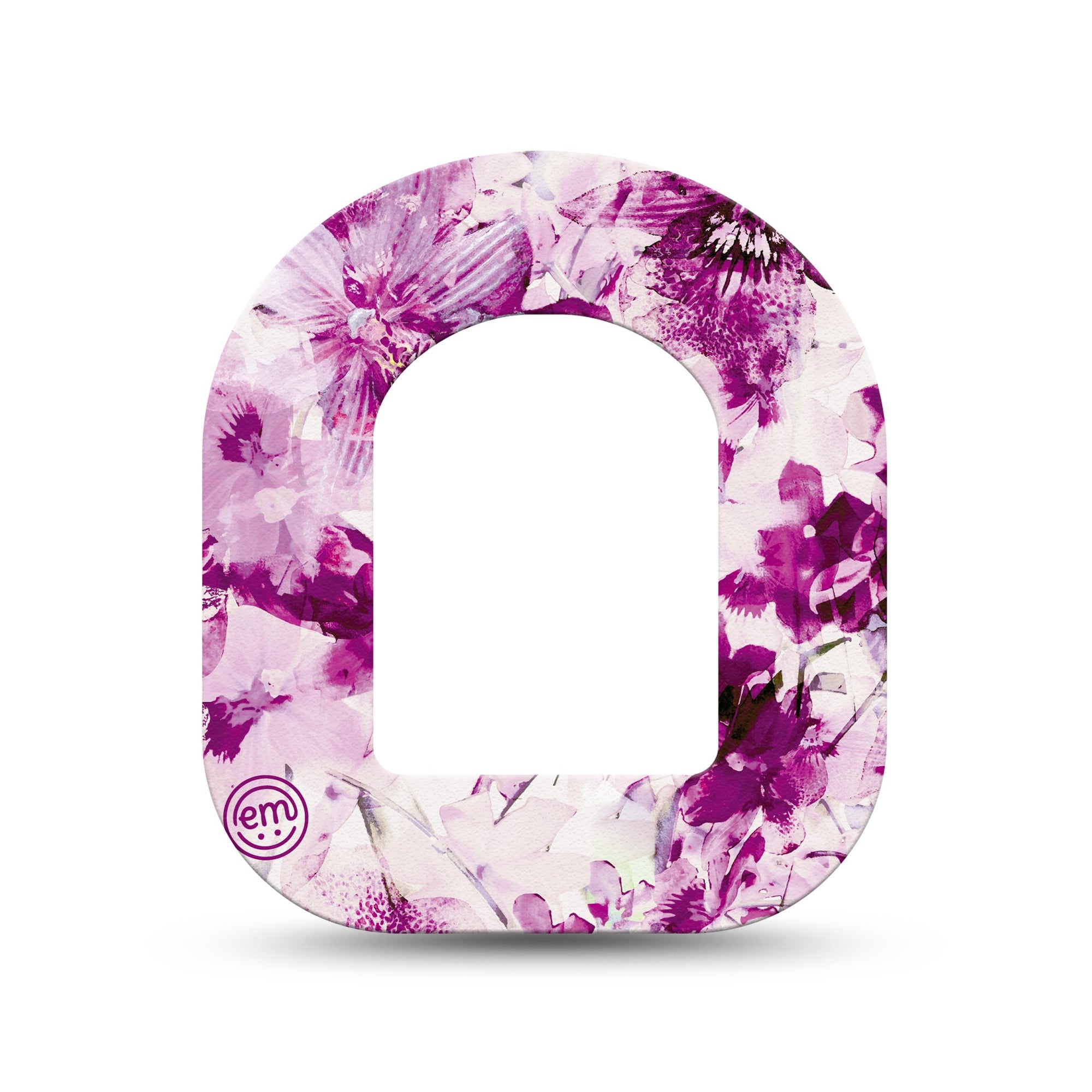 ExpressionMed Violet Orchids Pod Mini Tape Single, Purple Blooms Plaster Pump Design