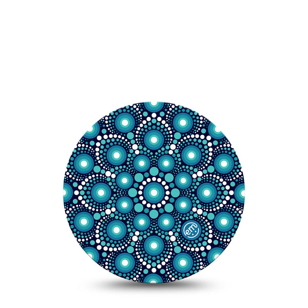 ExpressionMed Dot Art Libre 2 Overpatch Speckle Artwork, CGM Adhesive Tape Design, Abbott Lingo