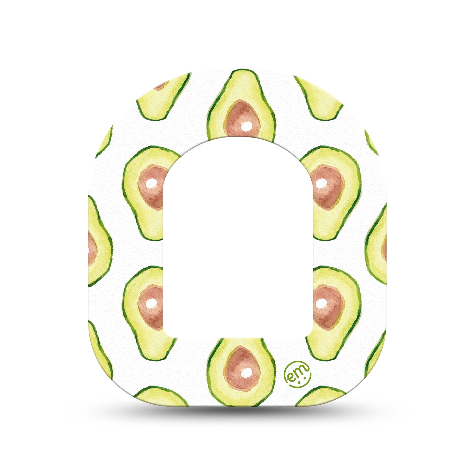 ExpressionMed Toastless Avocado Pod Mini Tape Single, Avocado Lover Plaster Pump Design