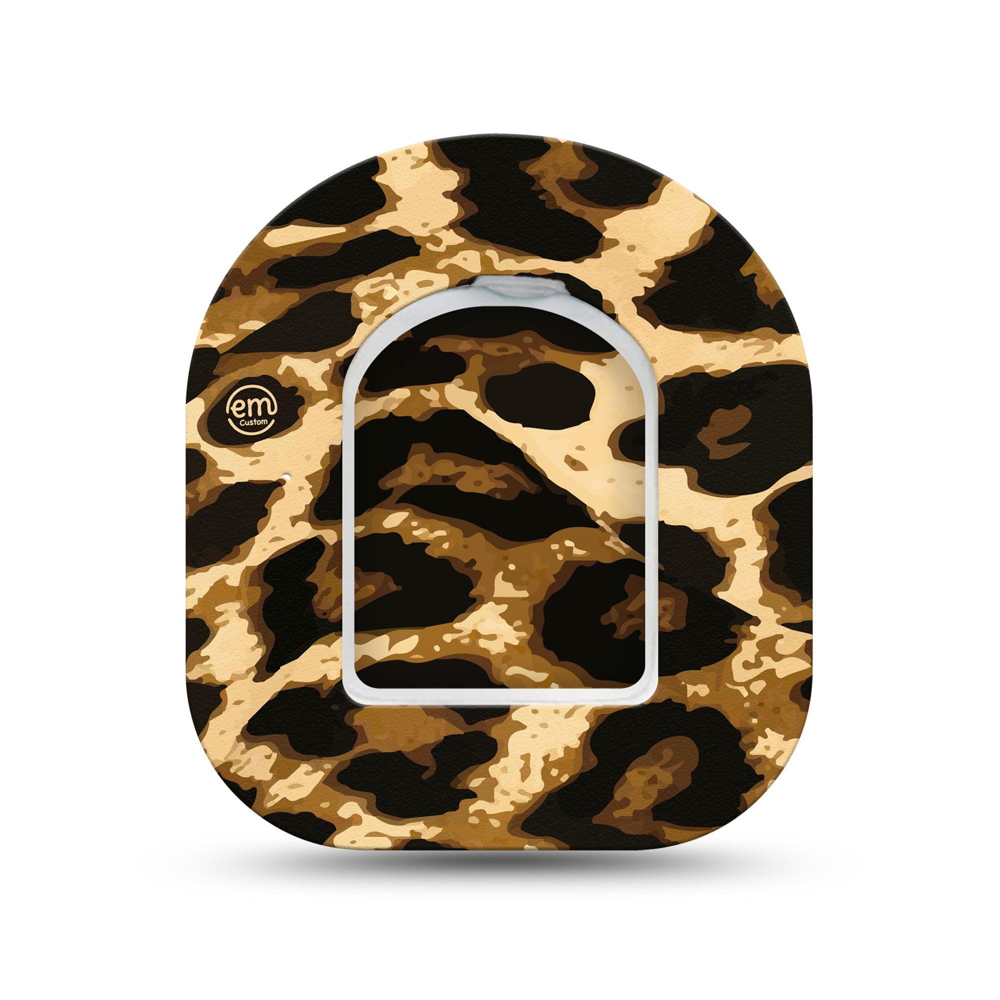 ExpressionMed Leopard Print Pod Mini Tape Single Sticker and Single Tape, Wild Fashion Adhesive Patch Pump Design